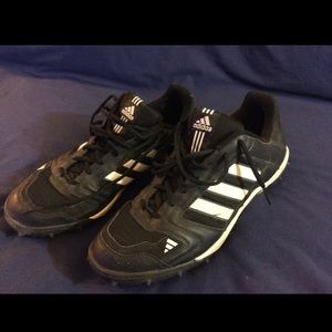 Adidas Black and White Cleats Size 13M